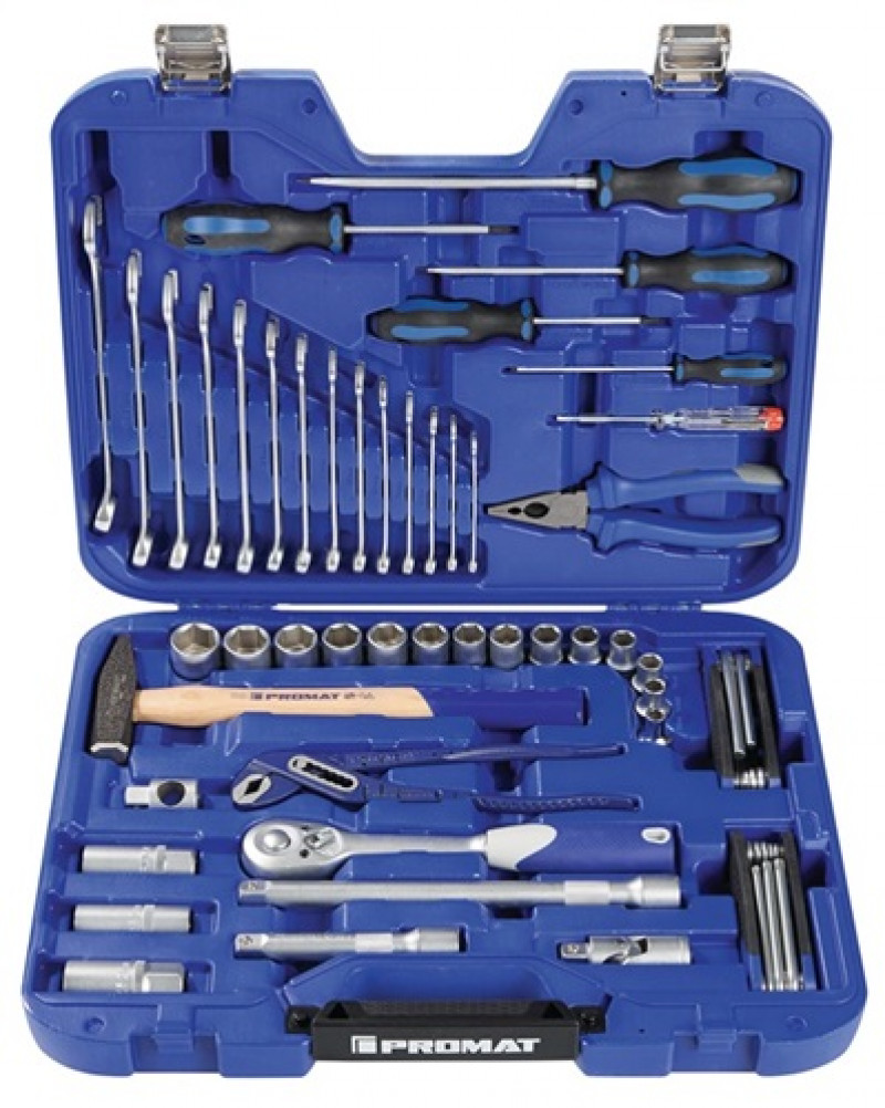 Werkzeugkoffer 8-24 mm 47 teilig im Kunststoffkoffer PROMAT Werkzeugkoffer 8-24 mm 47 teilig im Kunststoffkoffer PROMAT