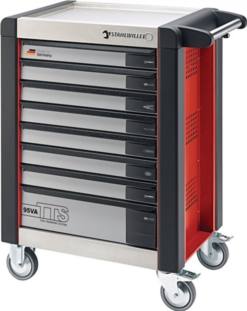 Werkstattwagen 95VA/8R 8 Schubl.rot L.740mm DC01A STAHLWILLE