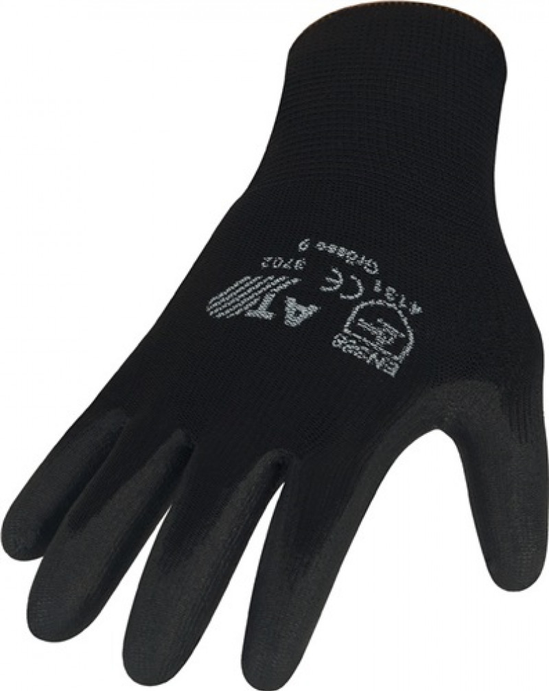 Handschuhe Gr.8 schwarz Nyl.m.Polyurethan EN 388 Kat.II auf SB-Karte Handschuhe Gr.8 schwarz Nyl.m.Polyurethan EN 388 Kat.II auf SB-Karte
