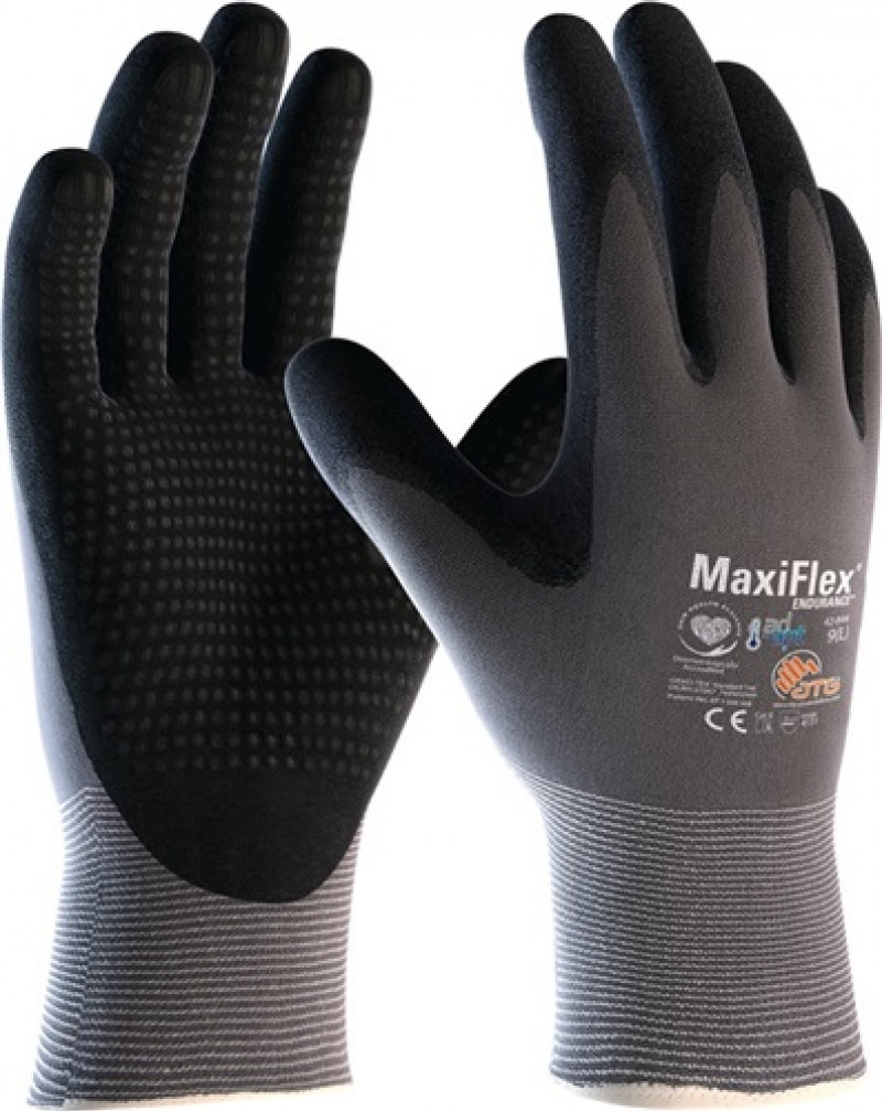 Handschuh MaxiFlex Endurance with AD-APT 42-844 Gr.11 grau/schwarz EN 388 Kat.II Handschuh MaxiFlex Endurance with AD-APT 42-844 Gr.11 grau/schwarz EN 388 Kat.II