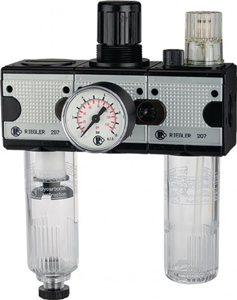 Wartungseinheit MULTIFIX Gew.mm 24,66 HA BG II 3000l/min B.200,8mm RIEGLER Wartungseinheit MULTIFIX Gew.mm 24,66 HA BG II 3000l/min B.200,8mm RIEGLER