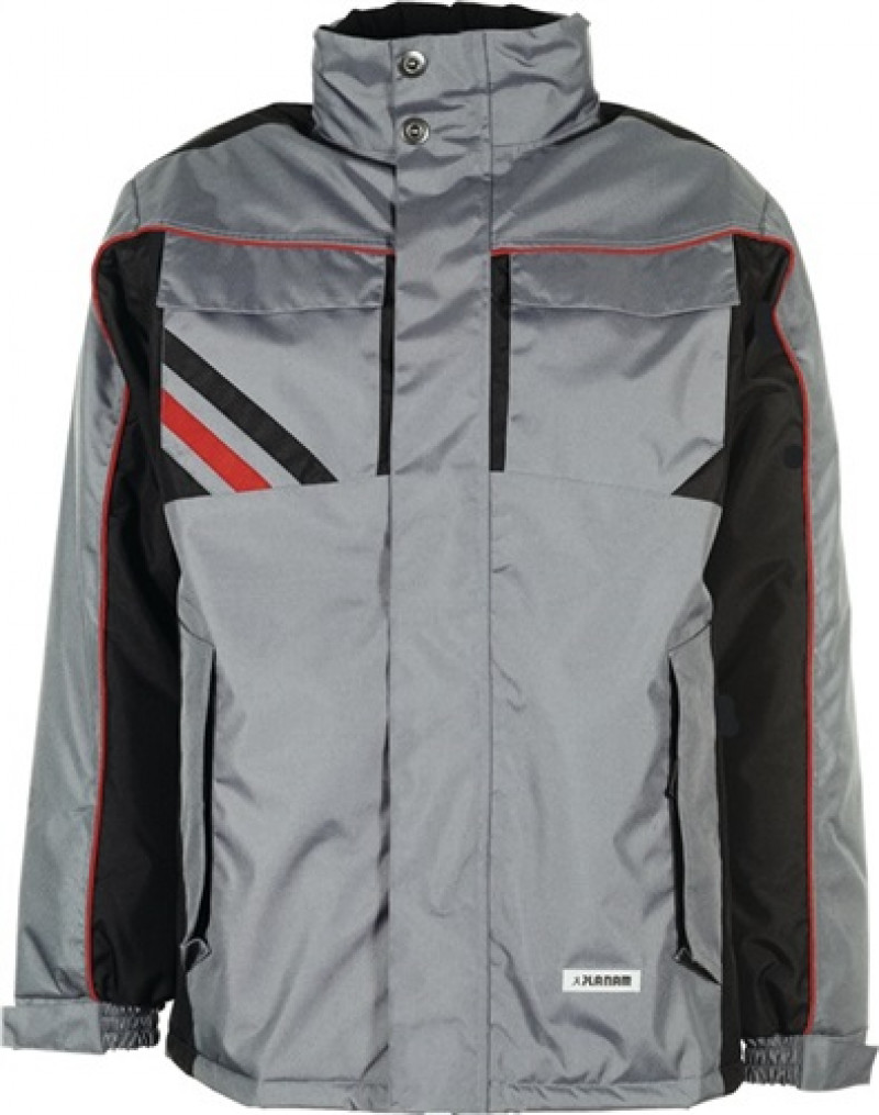Winterjacke Highline Gr.XXL schiefer/schwarz/rot 100% PES PLANAM Winterjacke Highline Gr.XXL schiefer/schwarz/rot 100% PES PLANAM