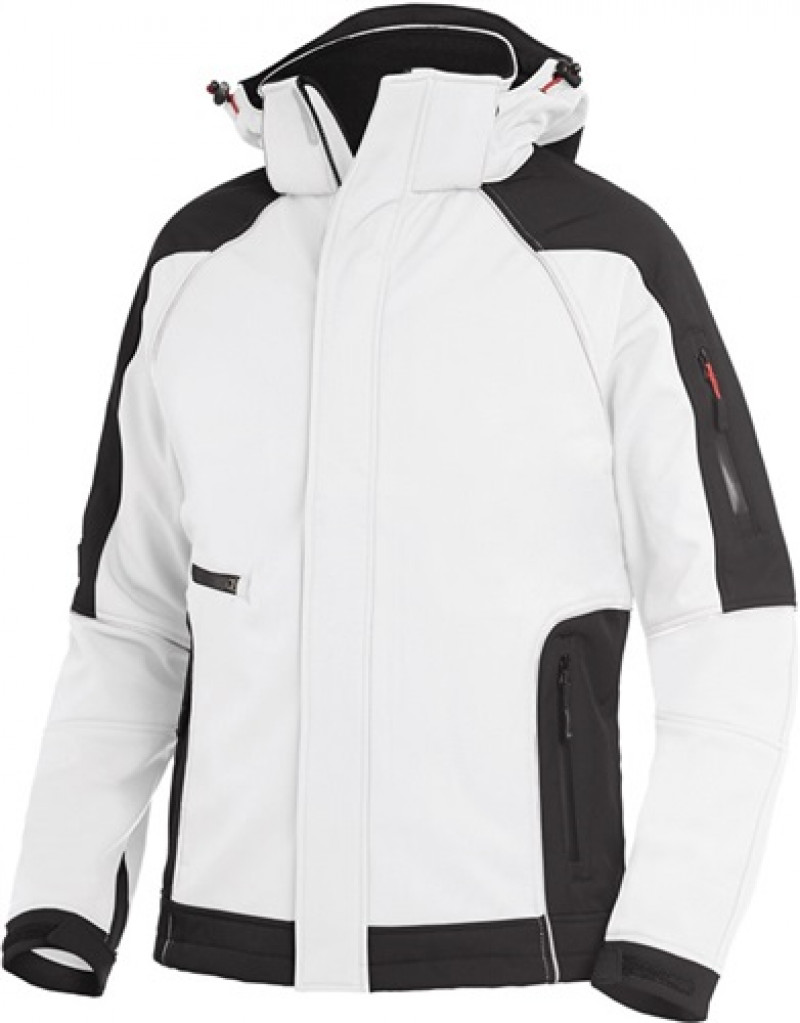 Softshelljacke WALTER Gr.XXL weiß/anthrazit 96%PES/4%EL Softshelljacke WALTER Gr.XXL weiß/anthrazit 96%PES/4%EL