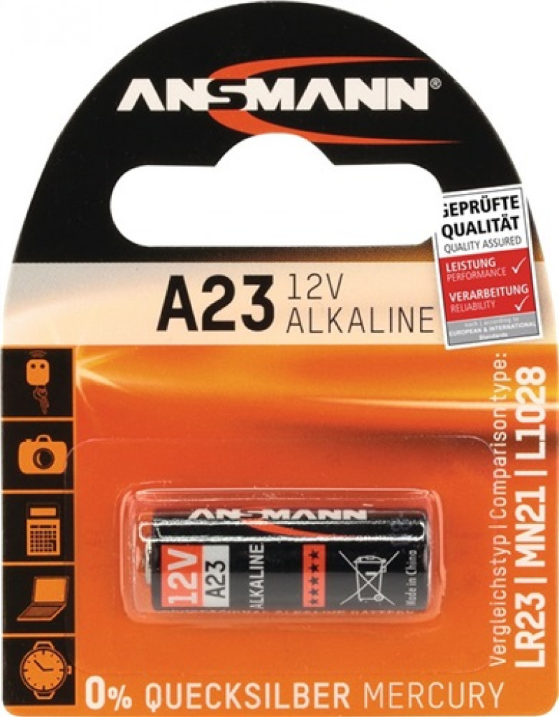 Batterie Ansmann Lithium 12 V A23 1 St./Bl. Batterie Ansmann Lithium 12 V A23 1 St./Bl.