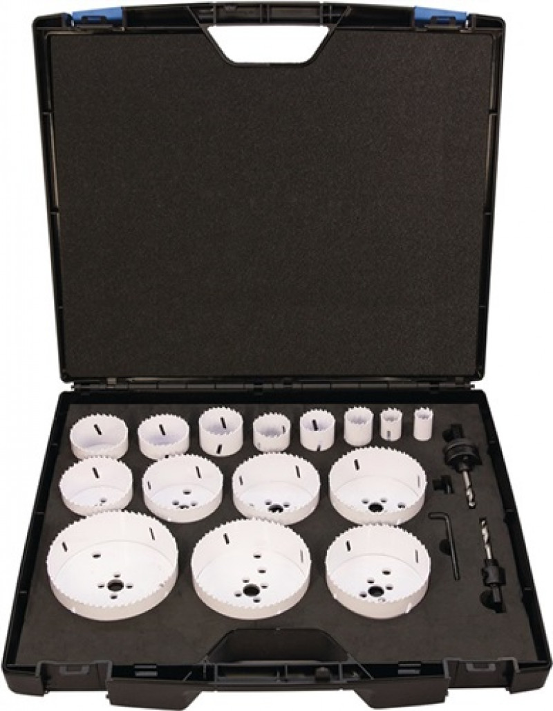 Lochsägensatz 17-tlg.19-114mm Schnitt-T.38mm Bi-Metall PROMAT Lochsägensatz 17-tlg.19-114mm Schnitt-T.38mm Bi-Metall PROMAT