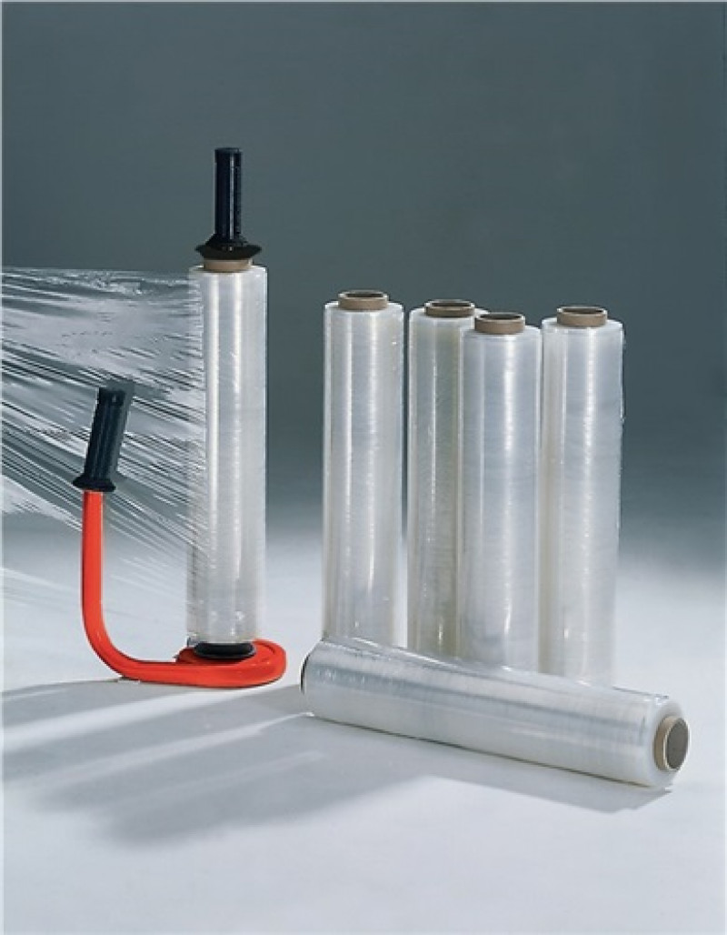 Stretchfolienset Spezial L300 mxB450 mm 20 µm transp.m.1 Abroller u.6 Rollen Stretchfolienset Spezial L300 mxB450 mm 20 µm transp.m.1 Abroller u.6 Rollen