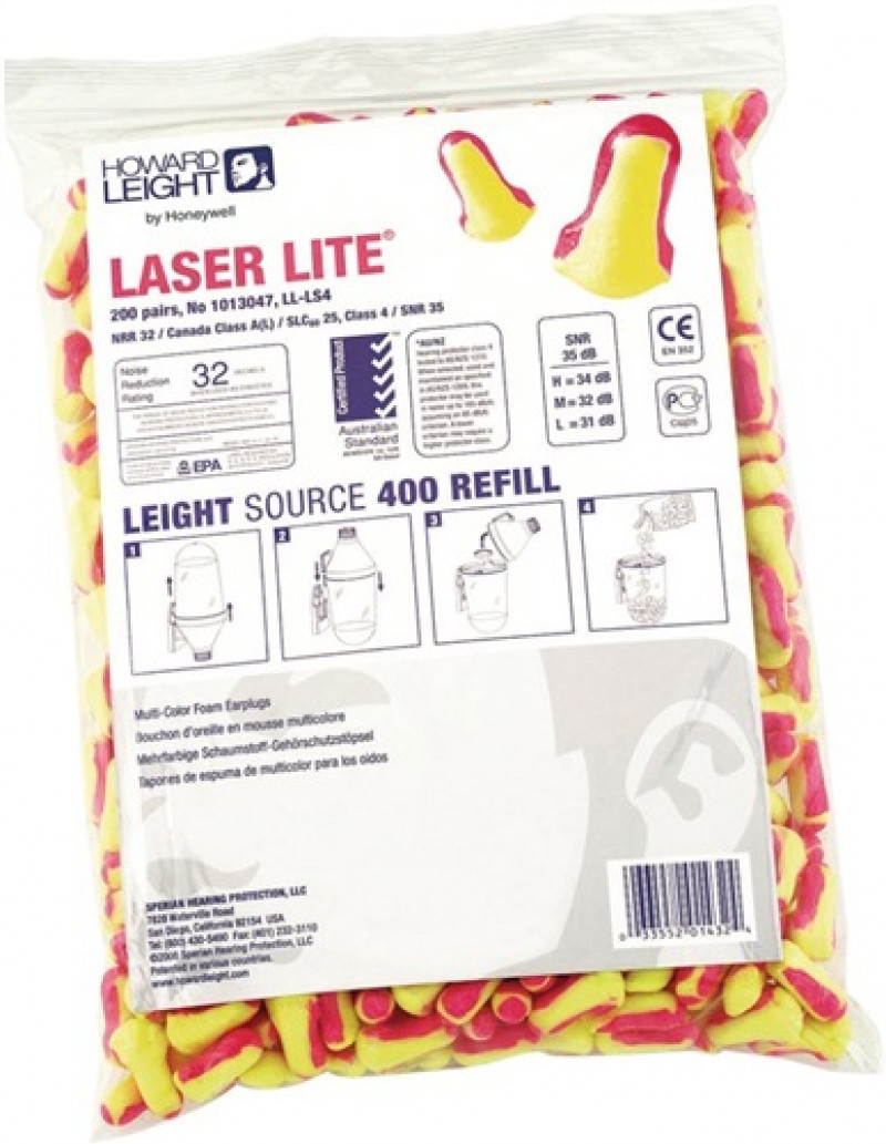Gehörschutzstöpsel Laser Lite EN 352-2 (SNR)=35 dB Nachfüllpack à 200 PA Gehörschutzstöpsel Laser Lite EN 352-2 (SNR)=35 dB Nachfüllpack à 200 PA