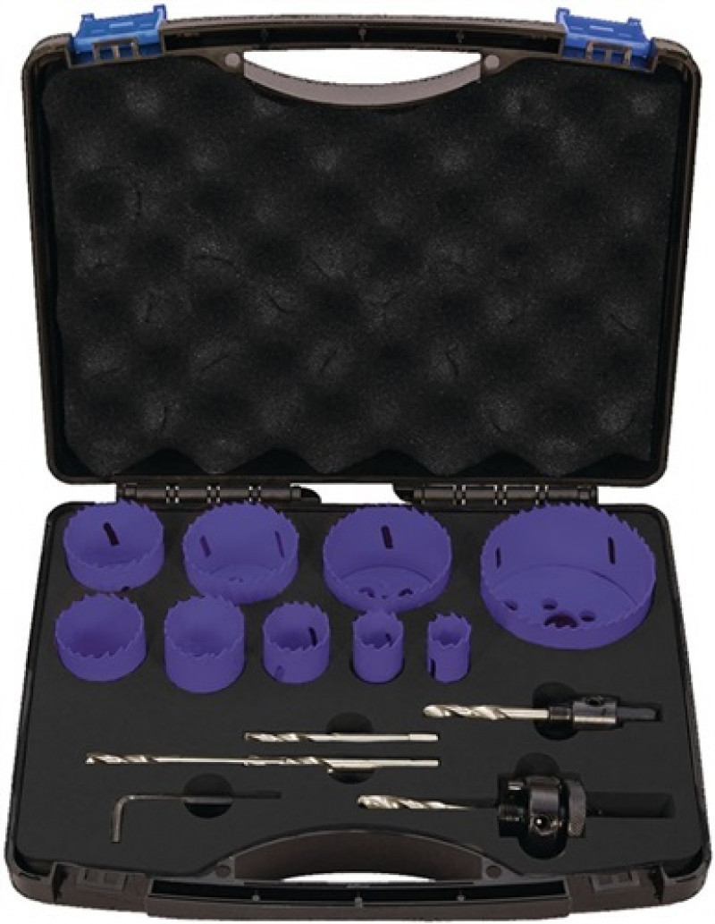 Lochsägensatz 13-tlg.19-68mm Schnitt-T.38mm HSS-Co8 PROMAT Lochsägensatz 13-tlg.19-68mm Schnitt-T.38mm HSS-Co8 PROMAT