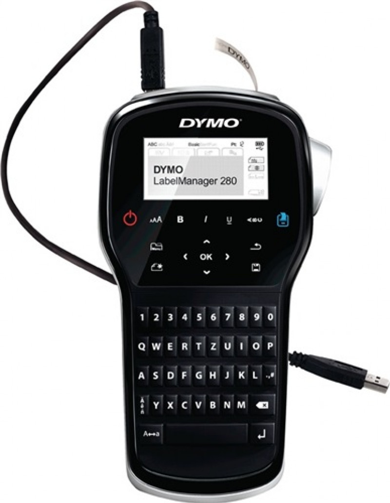 Beschriftungsgerät Label MANAGER 280 Schriftband-B.6,9,12mm mobiles Gerät DYMO Beschriftungsgerät Label MANAGER 280 Schriftband-B.6,9,12mm mobiles Gerät DYMO