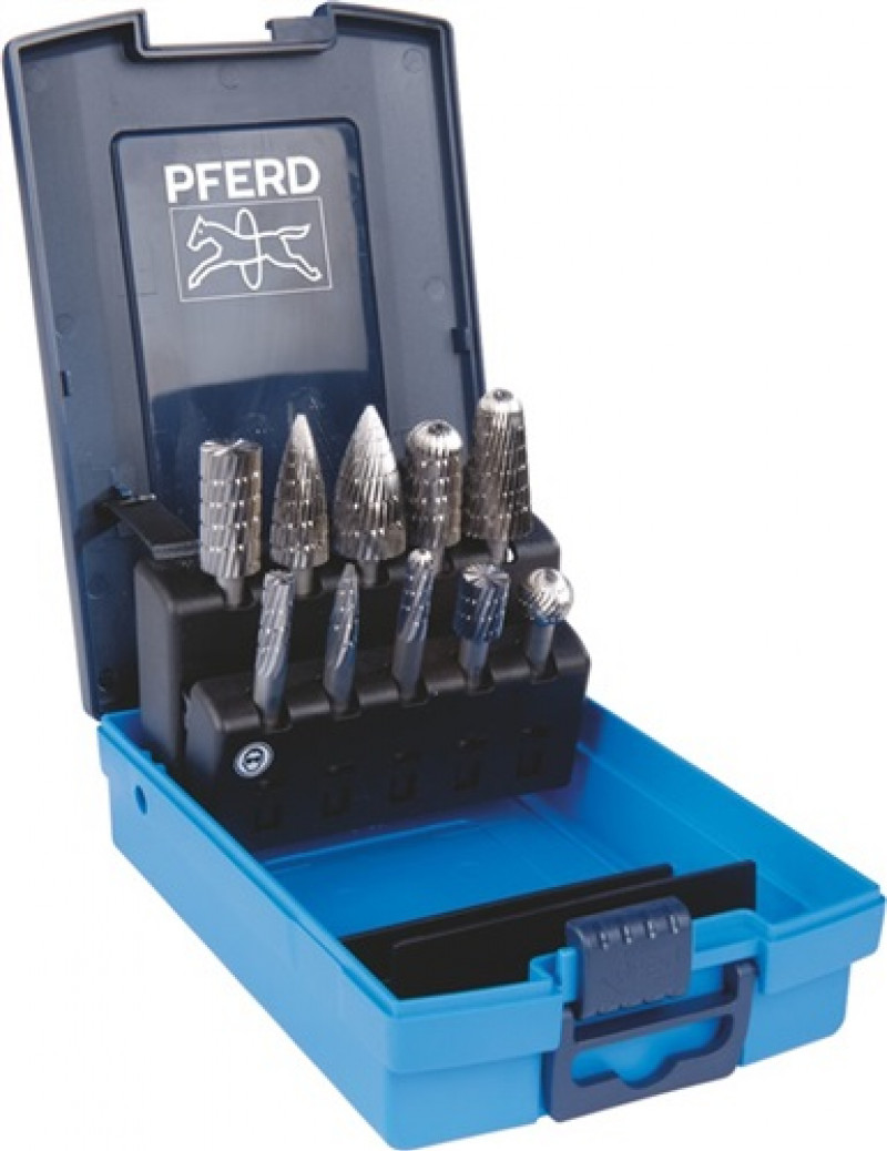 Frässtiftesatz 81 Schaft-D.6mm 10tlg.HSS Verz.3 Ku.-Kassette PFERD Frässtiftesatz 81 Schaft-D.6mm 10tlg.HSS Verz.3 Ku.-Kassette PFERD