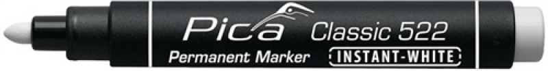 Permanentmarker Classic weiß Strich-B.1-4mm Marker PICA Permanentmarker Classic weiß Strich-B.1-4mm Marker PICA