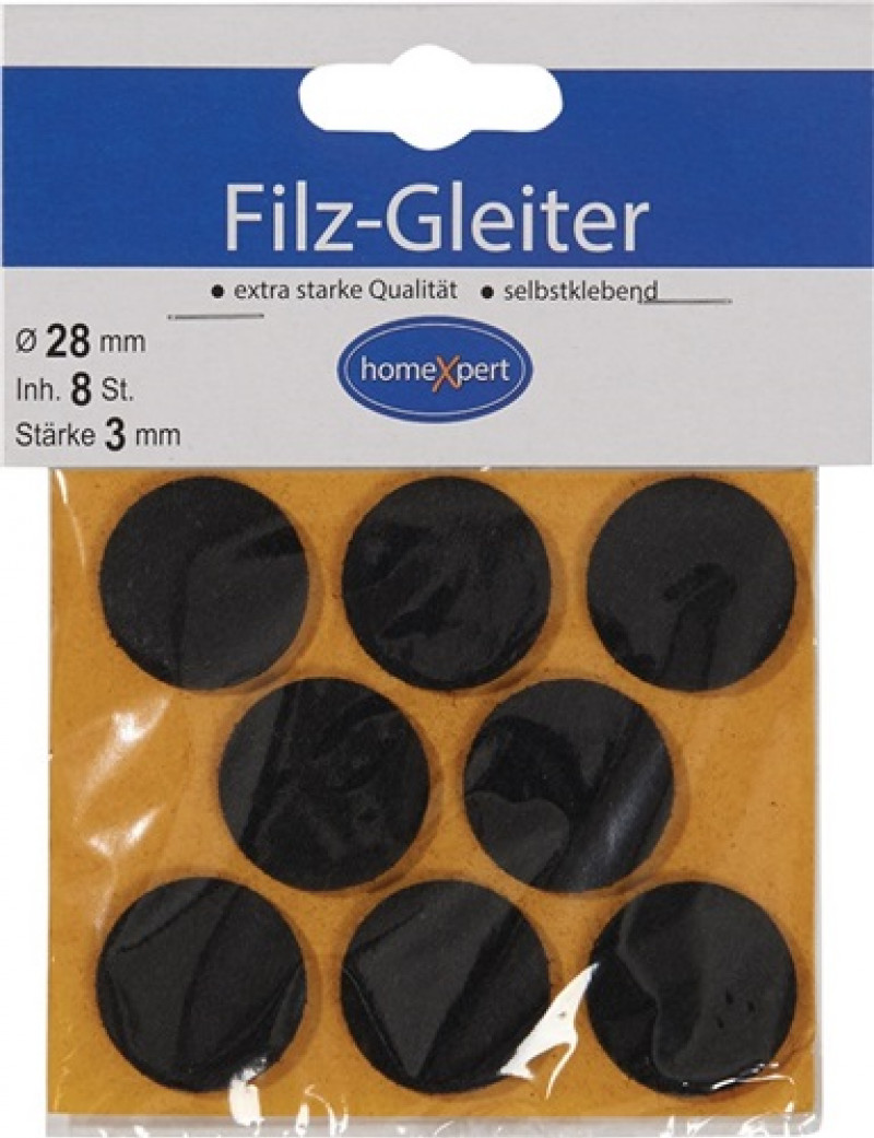 Filzgleiter 28mm Filz braun selbstkl. Filzgleiter 28mm Filz braun selbstkl.