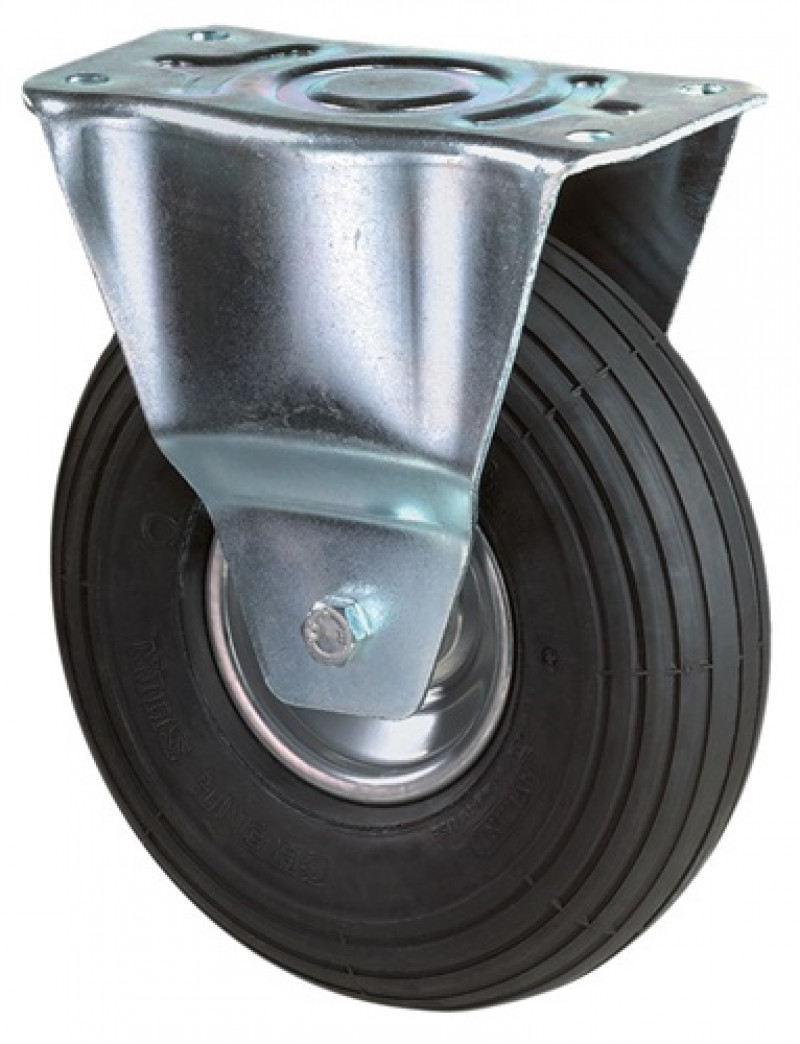 Luftrad D.200mm Trgf.75kg Bockrolle m.Platte Rillenprofil Luftrad D.200mm Trgf.75kg Bockrolle m.Platte Rillenprofil