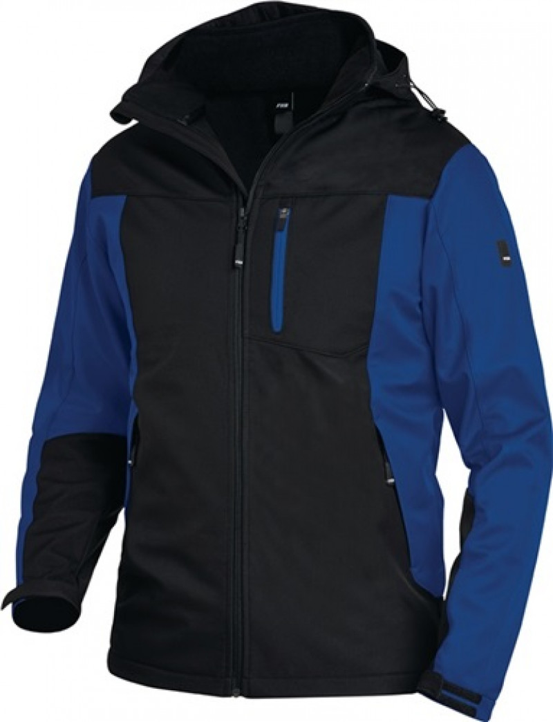 Softshelljacke JANNIK Gr.XL royal/schwarz 100% PES Softshelljacke JANNIK Gr.XL royal/schwarz 100% PES