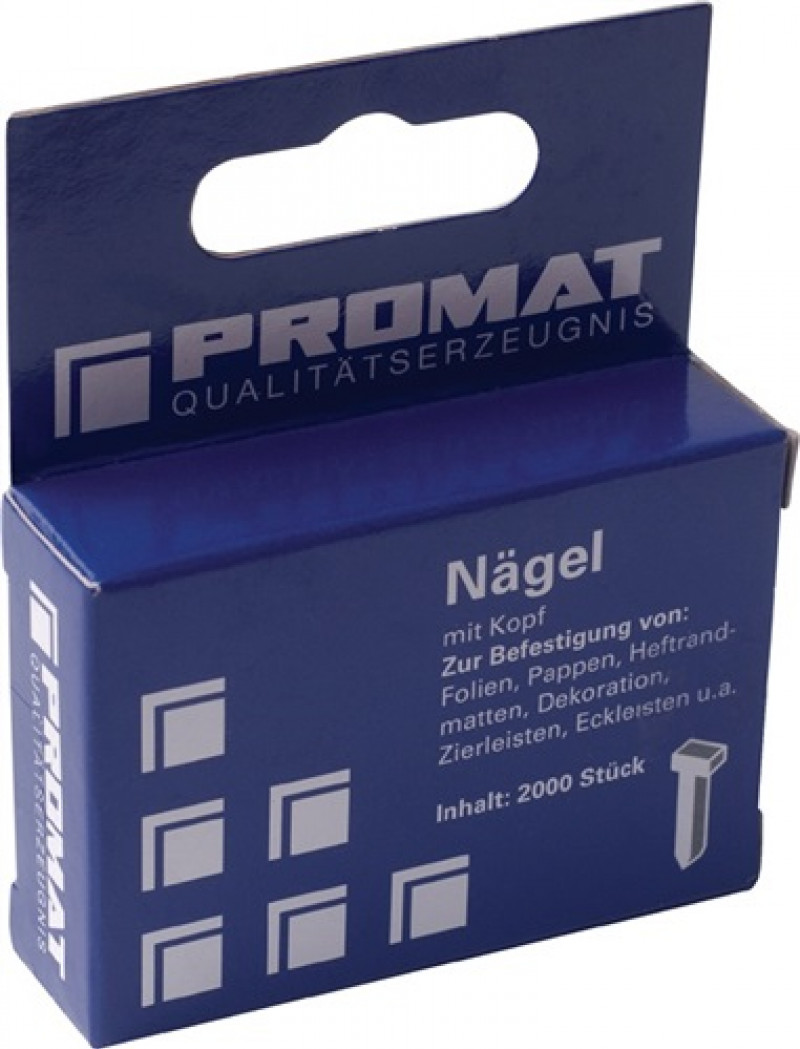 Nägel L.16mm Draht-B.1,00mm m.Kopf PROMAT Nägel L.16mm Draht-B.1,00mm m.Kopf PROMAT