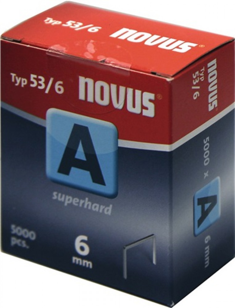 Feindrahtklammer 53 Klammer-B.11,3mm 6mm 0,75mm - 5000 St.NOVUS Feindrahtklammer 53 Klammer-B.11,3mm 6mm 0,75mm - 5000 St.NOVUS