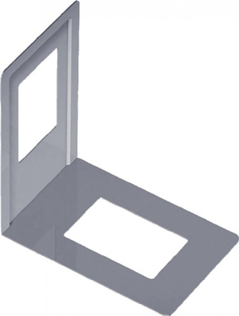 Bücherstütze weißalu.einteilig L.120mm H.130mm Bücherstütze weißalu.einteilig L.120mm H.130mm