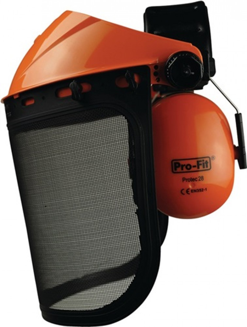 Gesichts-/Gehörschutzkombination Forst Netzvisier EN 1731/F,EN 352-1