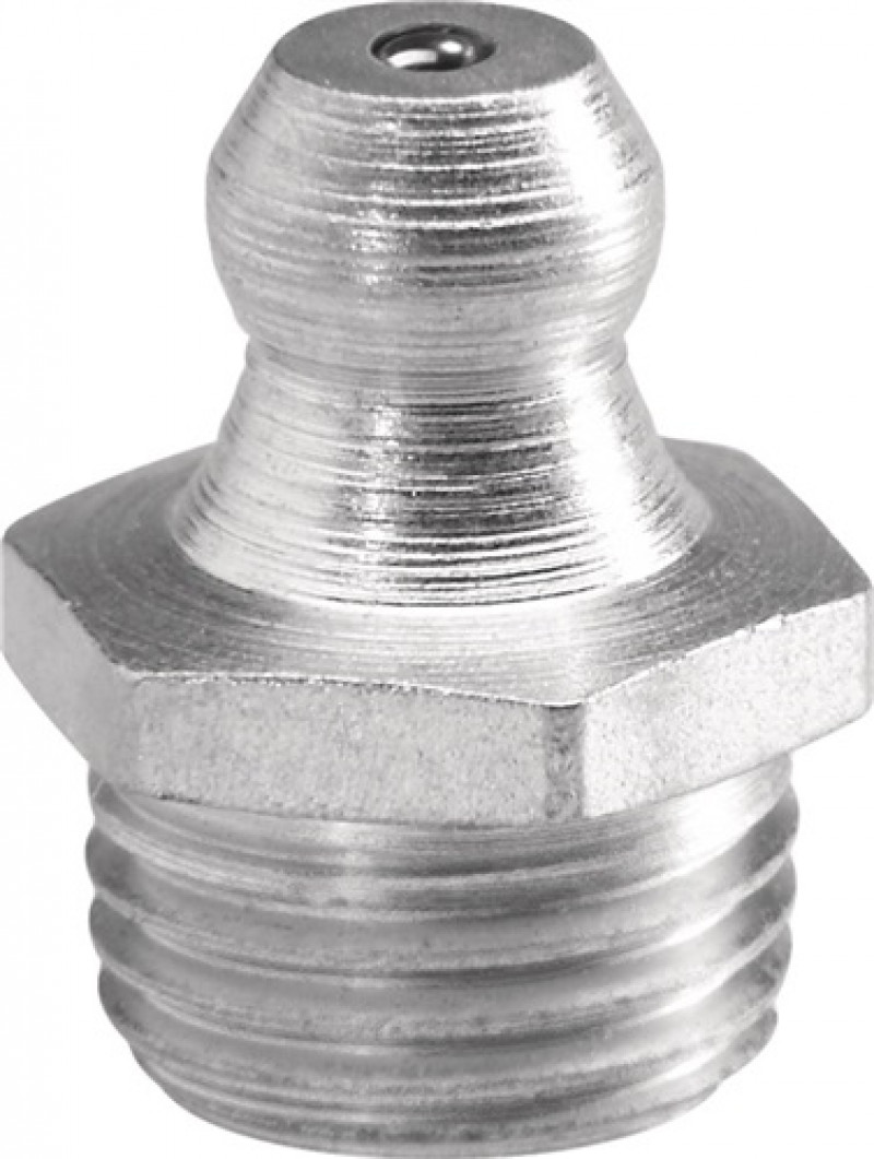 Kegelschmiernippel H1 DIN71412 9,73 (R 1/8Zoll,1/8Zoll BSP)mm Form A SW 11mm 6-k Kegelschmiernippel H1 DIN71412 9,73 (R 1/8Zoll,1/8Zoll BSP)mm Form A SW 11mm 6-k