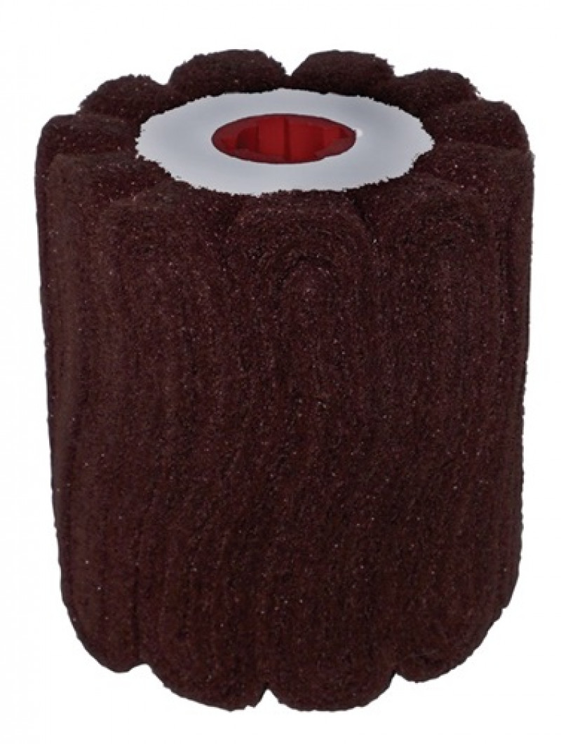 Schleifvliesrad fein braun D.100xB100mm 19mm PROMAT Schleifvliesrad fein braun D.100xB100mm 19mm PROMAT