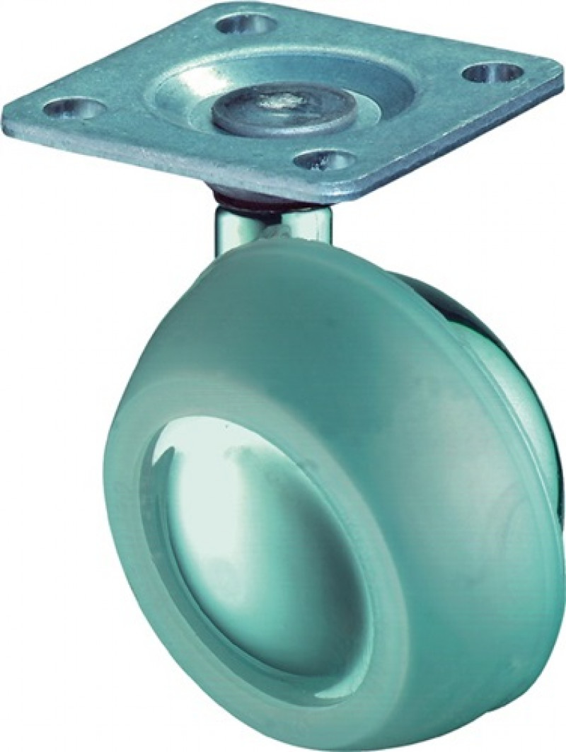 Kugellenkrolle D.40mm m.Platte