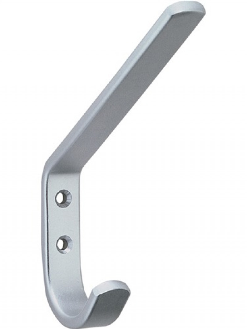 Huthaken Ausf. einfach A. 95mm Alu. silberf. elox. H.145mm