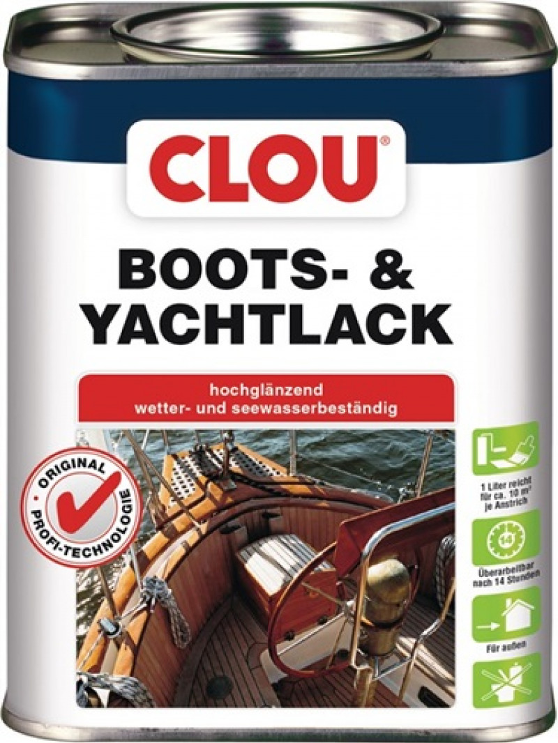 Boots-/Yachtlack farblos glänzend 0,75l Dose CLOU