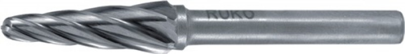 Frässtift Form KEL D.10mm Kopf-L.20mm Schaft-D.6mm HM Verz.Alu RUKO Frässtift Form KEL D.10mm Kopf-L.20mm Schaft-D.6mm HM Verz.Alu RUKO