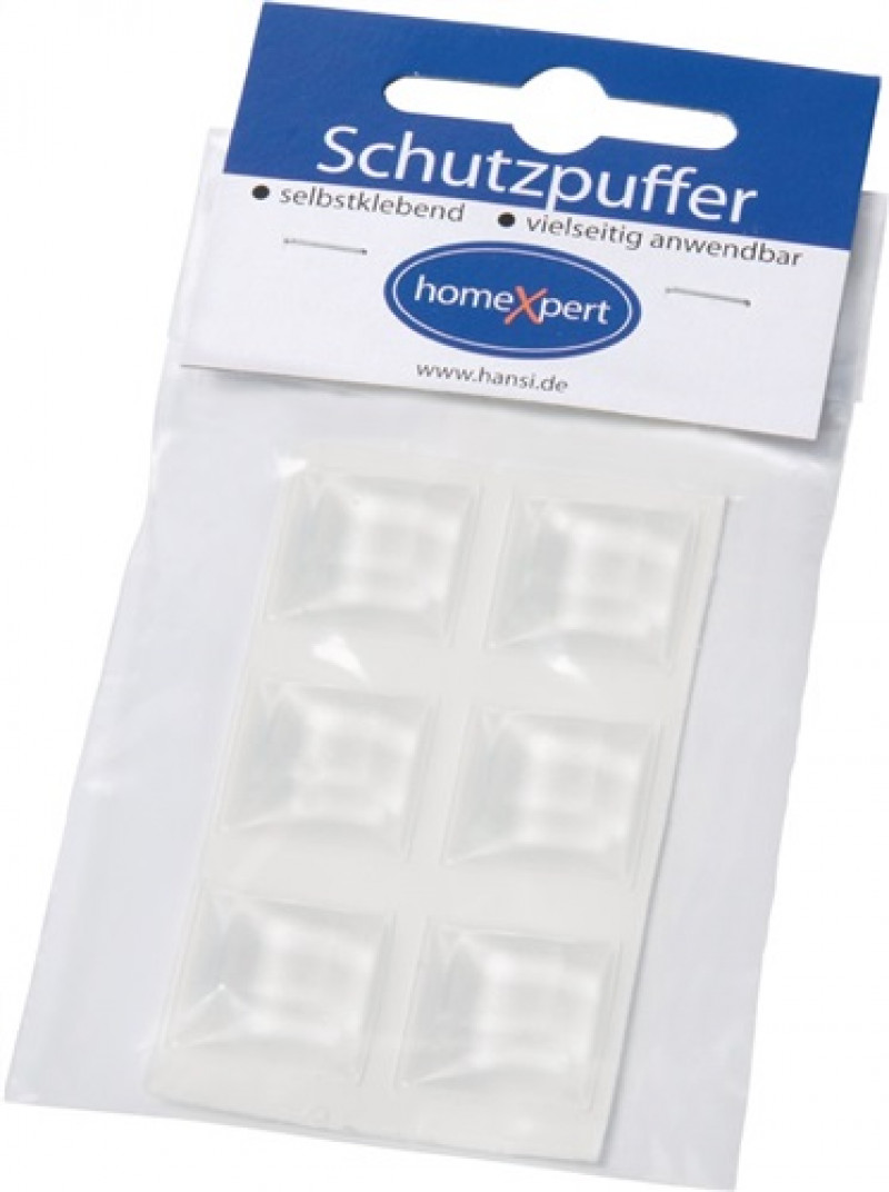 Schutzpuffer Clear 20,5mm Ku.transp.Quadrat selbstkl. Schutzpuffer Clear 20,5mm Ku.transp.Quadrat selbstkl.