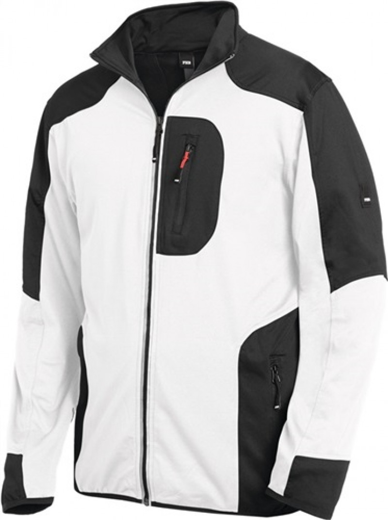 Jersey-Fleecejacke RALF Gr.XXL weiß/anthrazit 91%PES/9%EL FHB