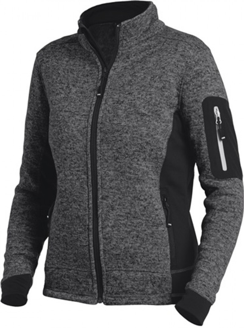 Damen-Strick-Fleecejacke MARIEKE Gr.L anthrazit/schwarz 100%PES FHB Damen-Strick-Fleecejacke MARIEKE Gr.L anthrazit/schwarz 100%PES FHB
