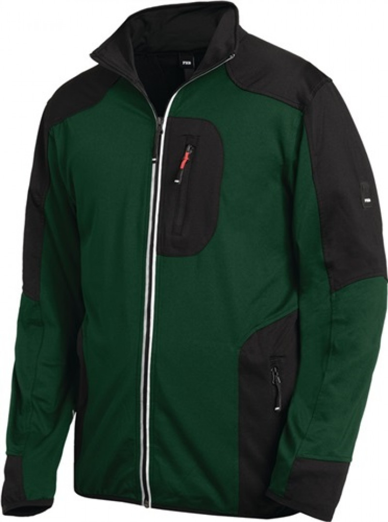 Jersey-Fleecejacke RALF Gr.XL grün/schwarz 91%PES/9%EL FHB Jersey-Fleecejacke RALF Gr.XL grün/schwarz 91%PES/9%EL FHB
