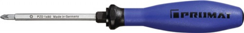 Schraubendreher PZD 1x80mm L.185mm 6-KT.-Kl./Ansatz 3K-Heft m. Größenleitsystem Schraubendreher PZD 1x80mm L.185mm 6-KT.-Kl./Ansatz 3K-Heft m. Größenleitsystem