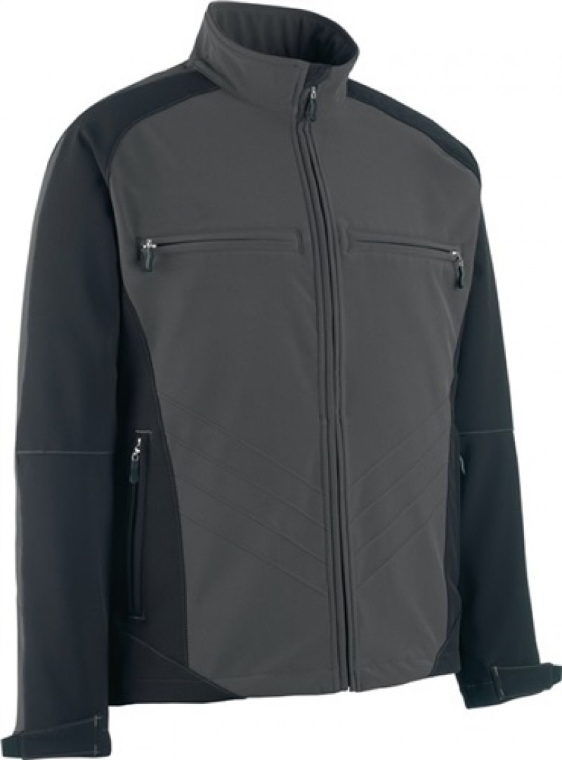 Softshelljacke Dresden Gr.XXL dunkelanthrazit/schwarz 100% PES Softshelljacke Dresden Gr.XXL dunkelanthrazit/schwarz 100% PES
