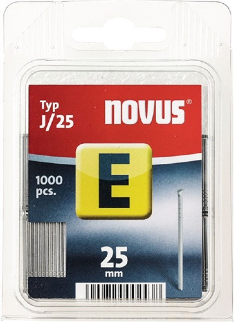Nägel Typ J L.25mm Draht-B.1,20mm m.Kopf 1000St./Krt.NOVUS Nägel Typ J L.25mm Draht-B.1,20mm m.Kopf 1000St./Krt.NOVUS