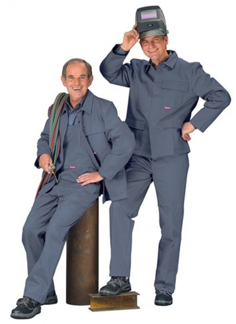 Schweißerschutz-Jacke Gr.46 grau 100% CO 1 St. Schweißerschutz-Jacke Gr.46 grau 100% CO 1 St.