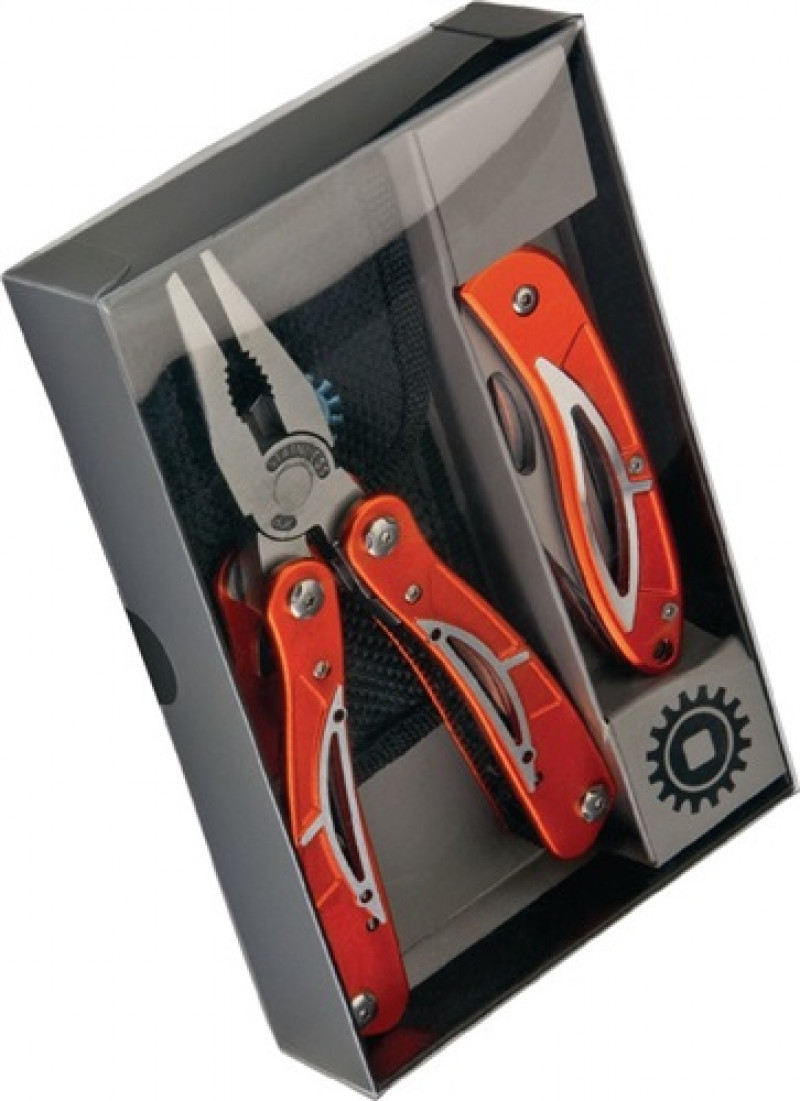 Multitool-Set rostfrei 10 tlg. mit extra Klappmesser Multitool-Set rostfrei 10 tlg. mit extra Klappmesser