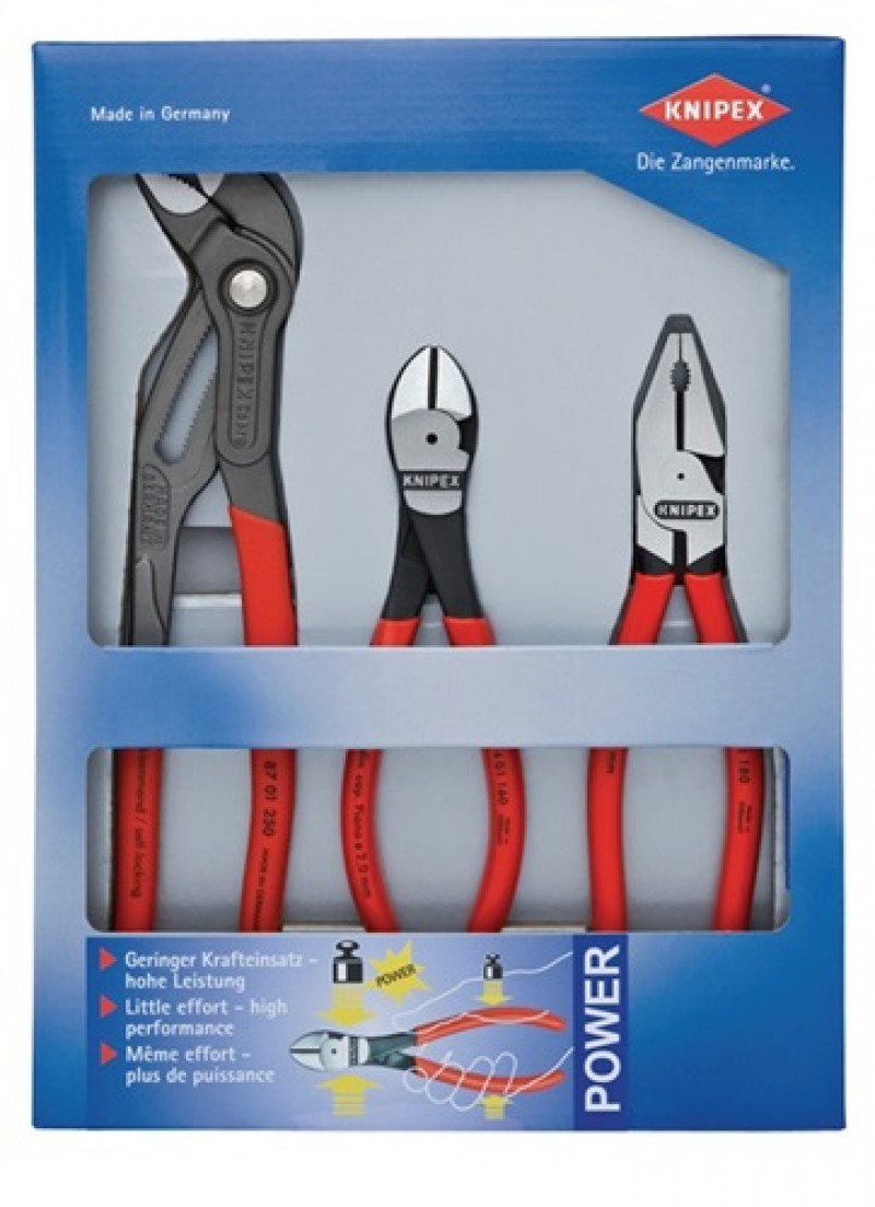 Zangensatz Kraft-Paket Inh.3tlg.pol.Kunststofftiefziehteil KNIPEX Zangensatz Kraft-Paket Inh.3tlg.pol.Kunststofftiefziehteil KNIPEX