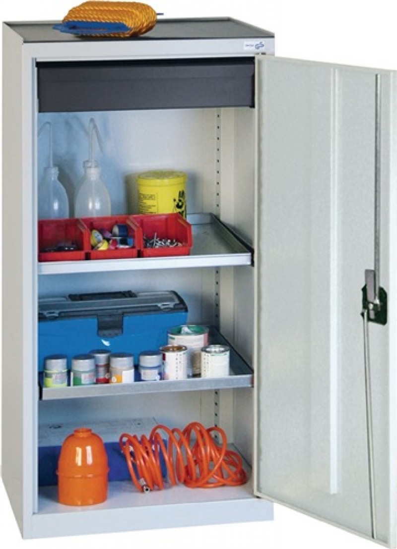 Werkzeug-/Beistellschrank H1000xB500xT500mm 1Schubl.2BD lichtgrau STUMPF Werkzeug-/Beistellschrank H1000xB500xT500mm 1Schubl.2BD lichtgrau STUMPF