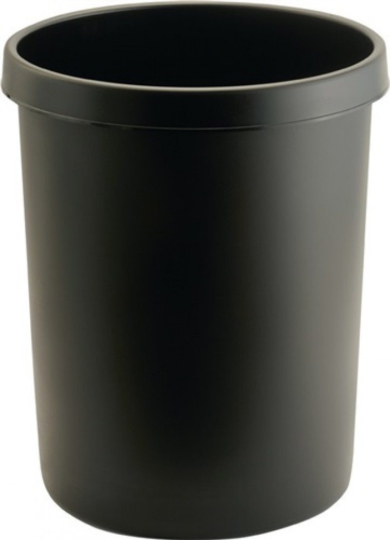 Papierkorb 45l H480xD.390mm m.Griffrand Ku.schwarz Papierkorb 45l H480xD.390mm m.Griffrand Ku.schwarz