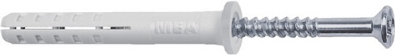 Nageldübel NP 6- 50 Flachbund vormont.50St./VE,18VE/Umkarton APOLO MEA Nageldübel NP 6- 50 Flachbund vormont.50St./VE,18VE/Umkarton APOLO MEA