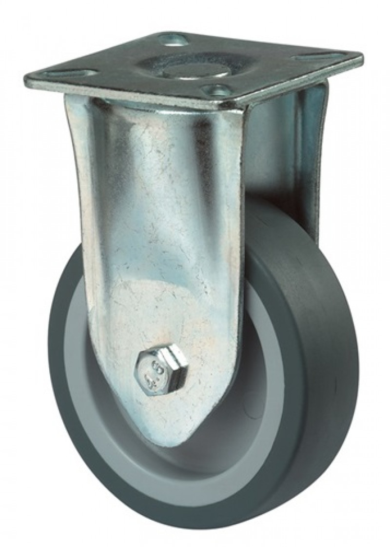 Bockrolle 50mm 40kg Vollgummi 54 x 54mm Bockrolle 50mm 40kg Vollgummi 54 x 54mm