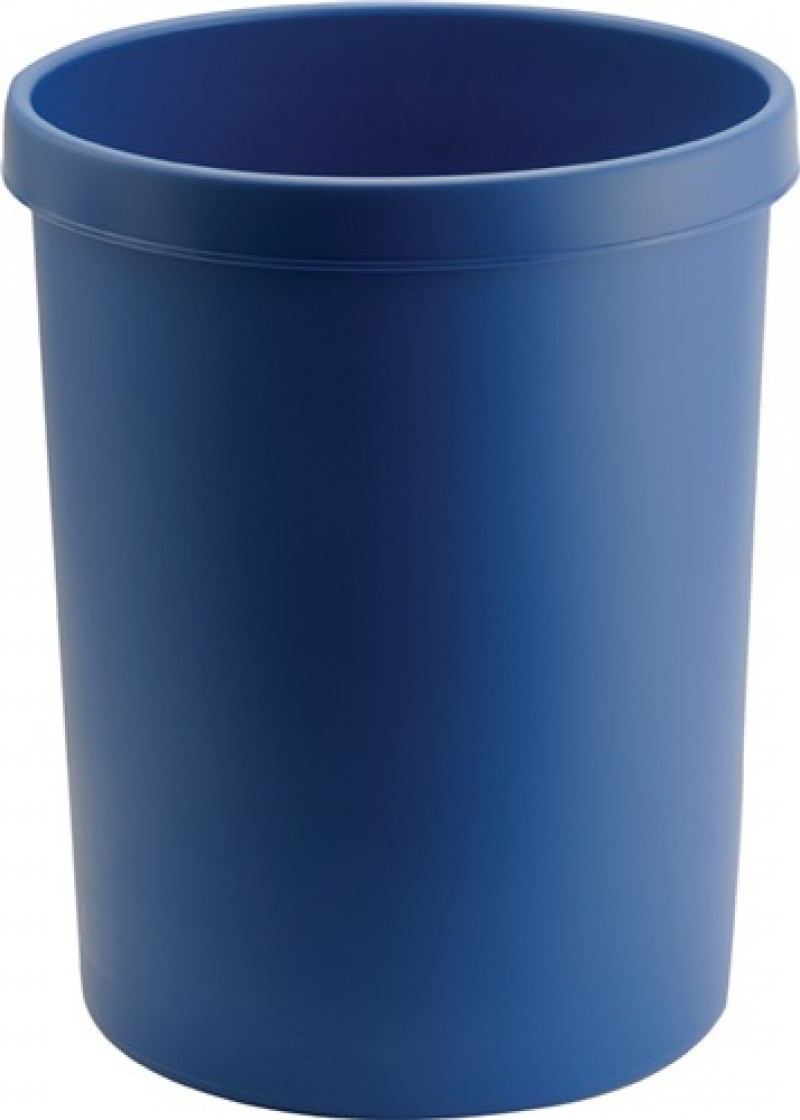 Papierkorb 45l H480xD.390mm m.Griffrand Ku.blau