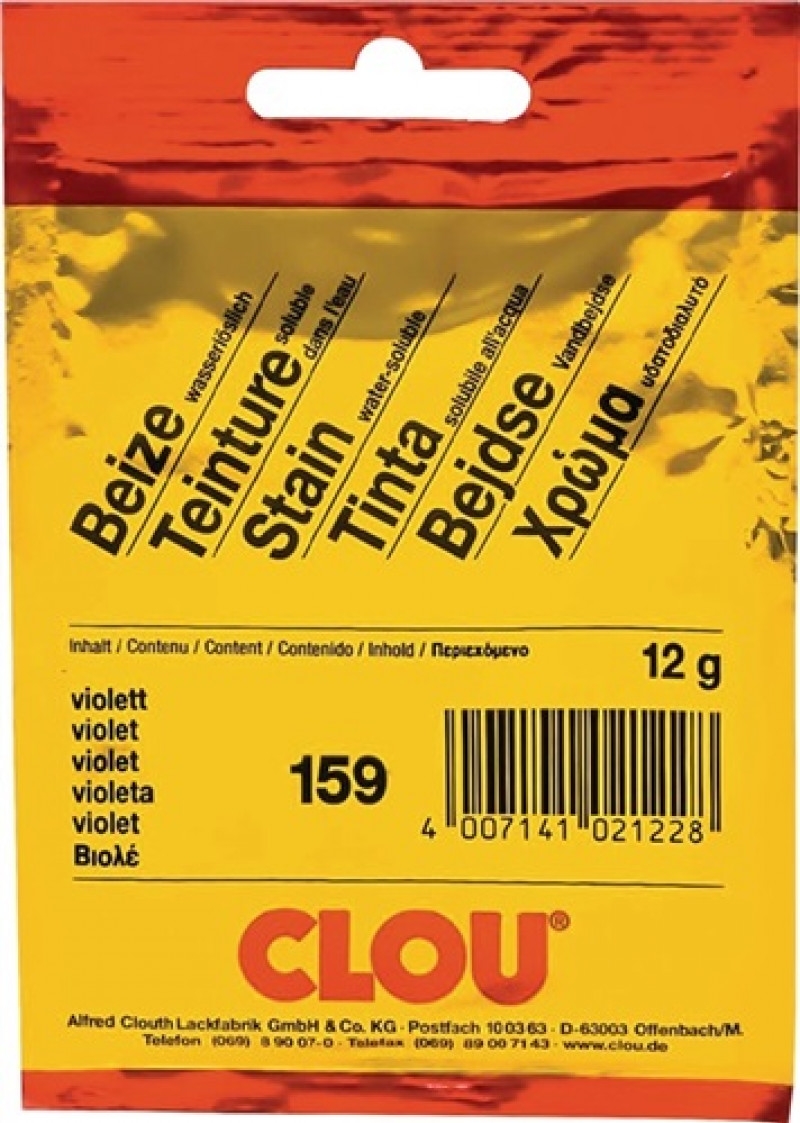 Pulverbeize 159 violett Pulver,wasserlöslich 12g Btl.CLOU Pulverbeize 159 violett Pulver,wasserlöslich 12g Btl.CLOU