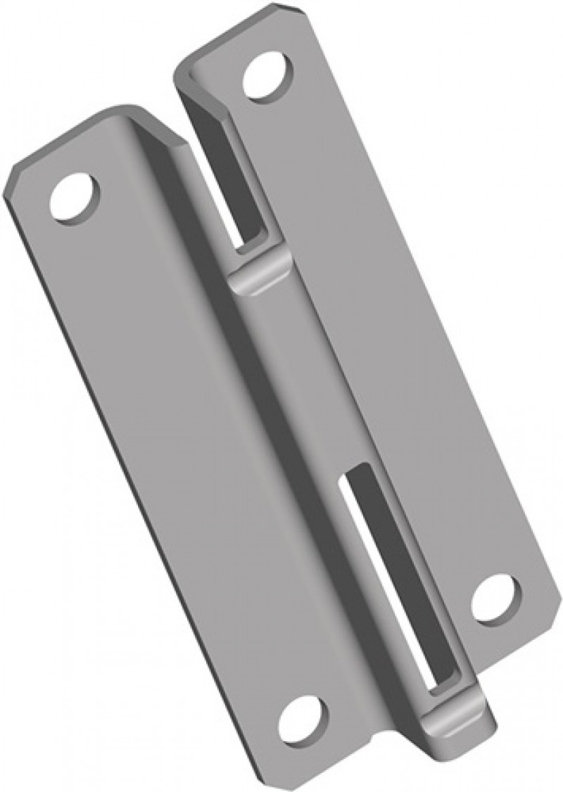 Kurzschiene 10005 L.70mm weißalu.STA einreihige Lochung Kurzschiene 10005 L.70mm weißalu.STA einreihige Lochung