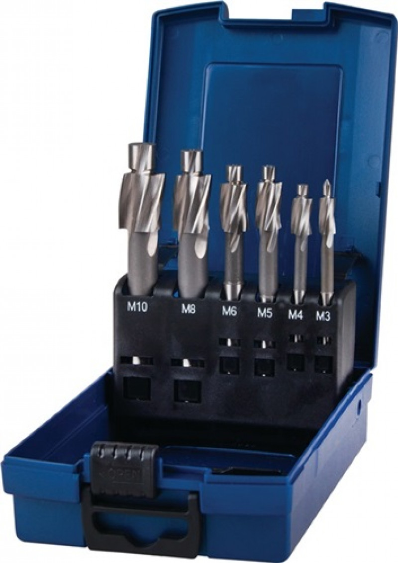 Flachsenkersatz DIN 373 M3-M10 f.Kernloch HSS Z.3 Ku.-Kassette PROMAT Flachsenkersatz DIN 373 M3-M10 f.Kernloch HSS Z.3 Ku.-Kassette PROMAT