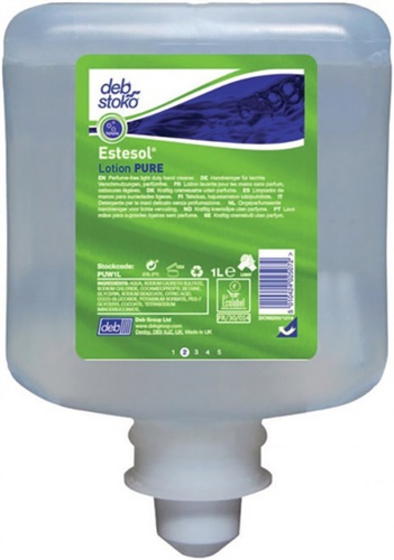 Handreinigungslotion Estesol Lotion PURE 1l unparfümiert farbstofffrei Kartusche Handreinigungslotion Estesol Lotion PURE 1l unparfümiert farbstofffrei Kartusche