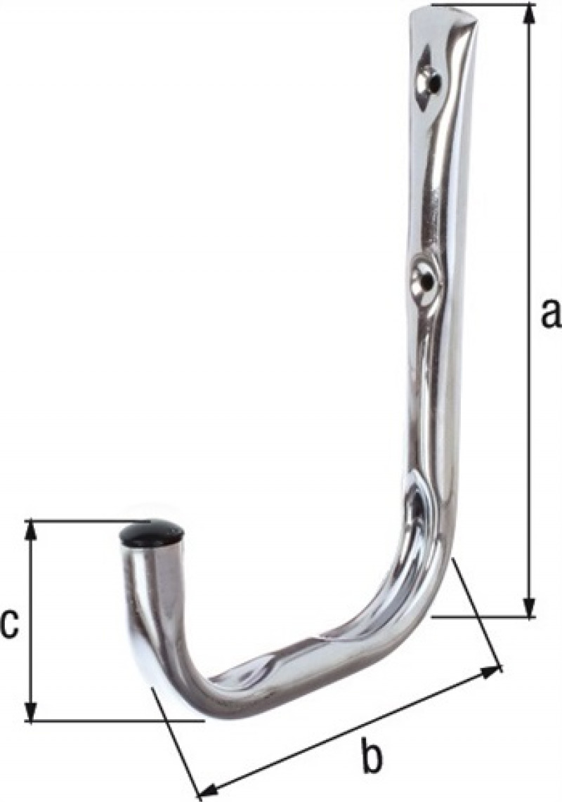 Wandhaken einfach A.150mm STA verz.H.215mm D.18mm GAH