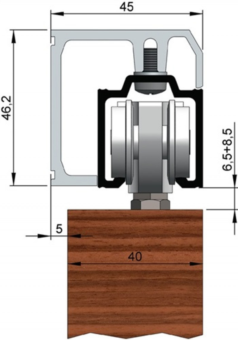 Abdeckkappenpaar Alu.VA Eff.elox.z.Aufkl.B.44,5 mm H.46,2 mm HELM Abdeckkappenpaar Alu.VA Eff.elox.z.Aufkl.B.44,5 mm H.46,2 mm HELM