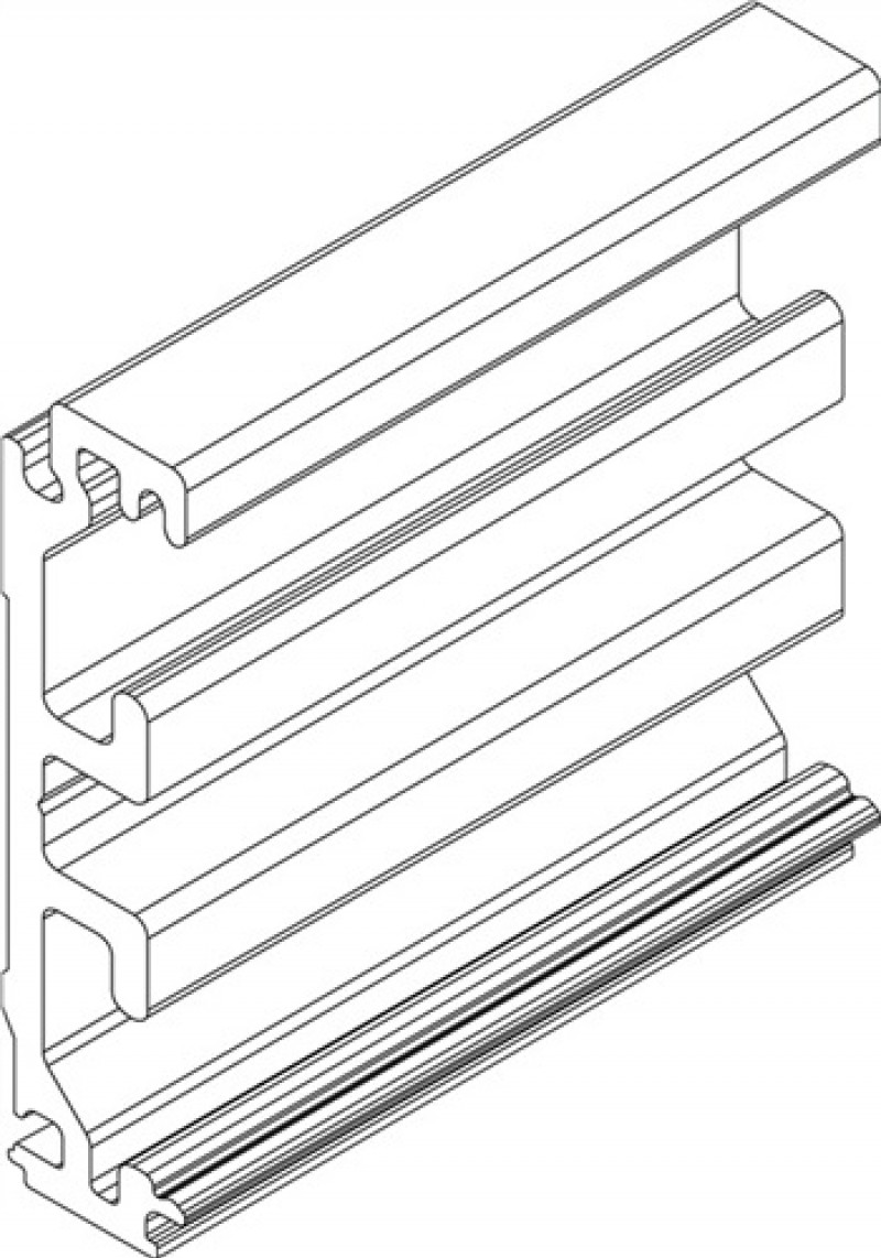 Zargenausgleichsprofil Wandmont.Alu.EV1 L.2450mm Levolan 60/120 Zargenausgleichsprofil Wandmont.Alu.EV1 L.2450mm Levolan 60/120